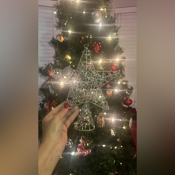 Silver Star Tree Topper - Picture 4 of 4